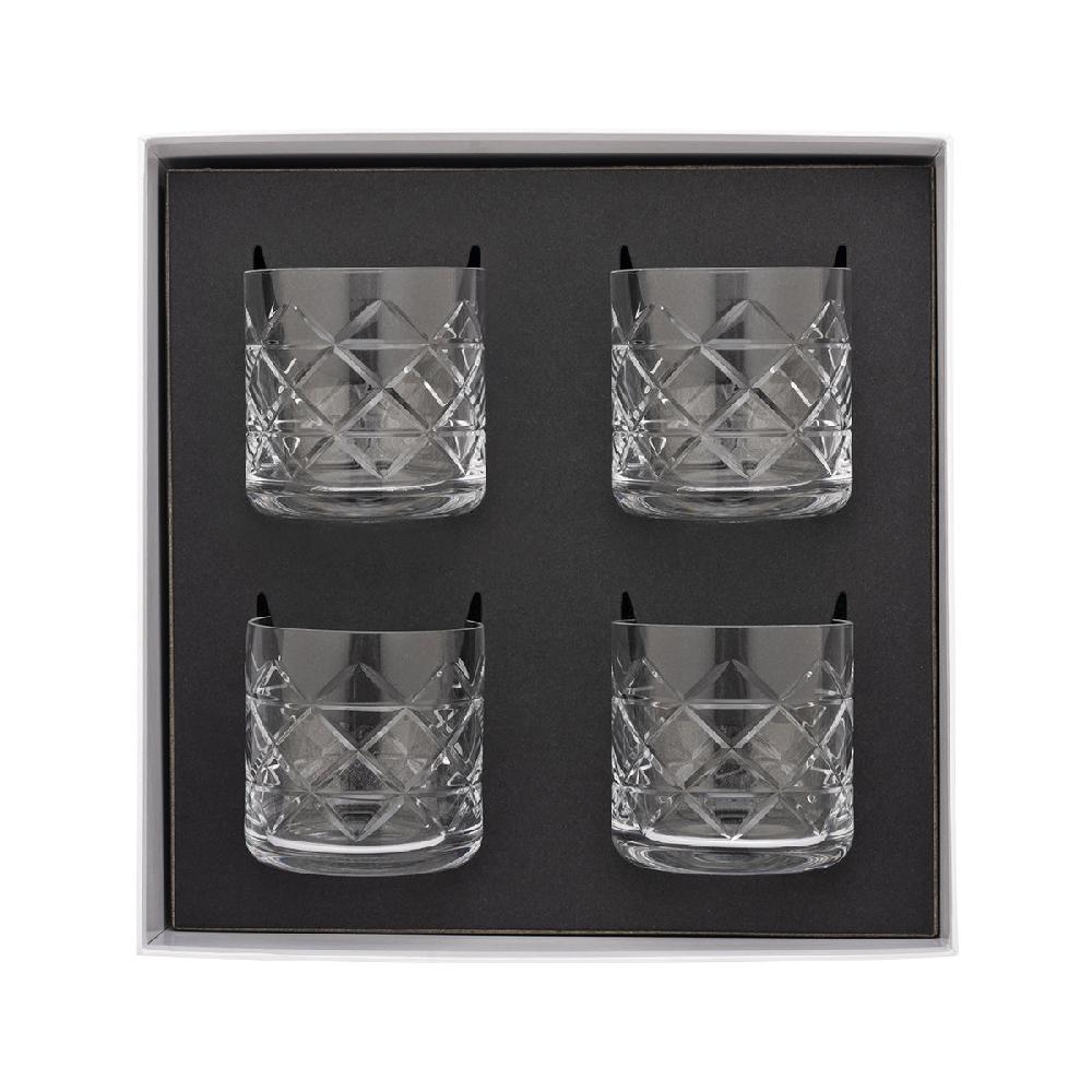 degrenne paris NEWPORT LOUNGE Coffret 4 verres à whisky 37 cl