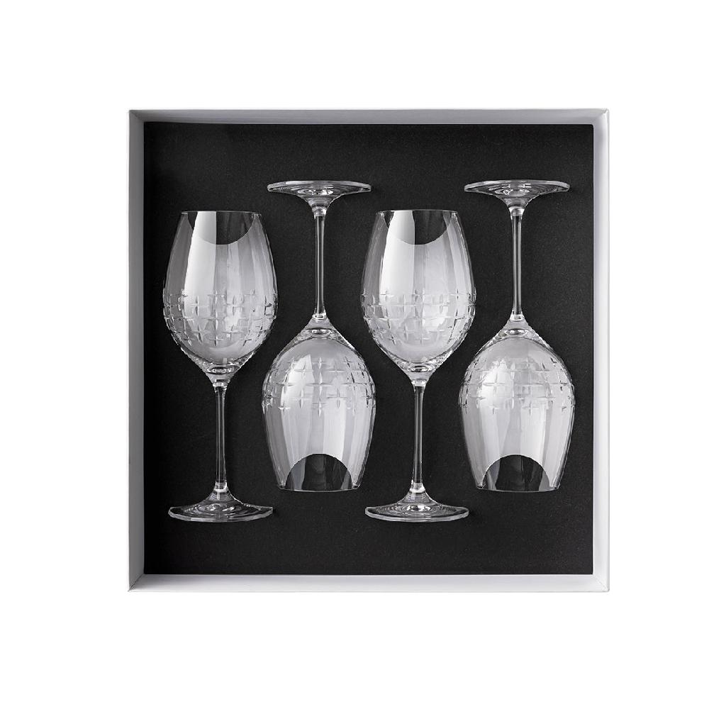 degrenne paris NEWPORT TWIST Coffret 4 verres à vin 47 cl