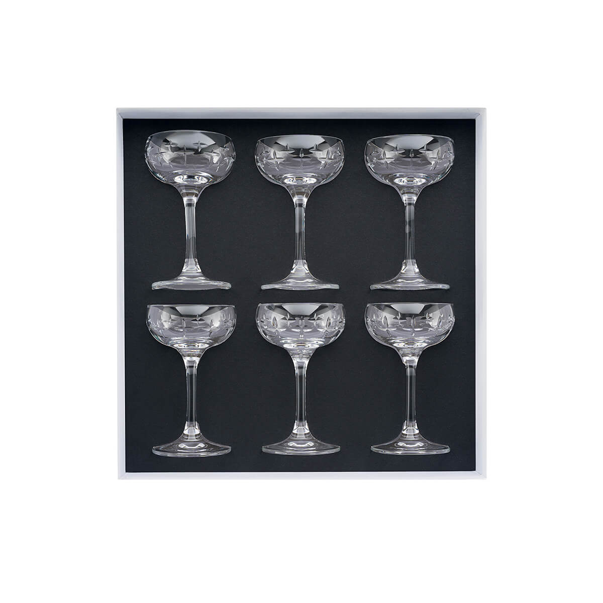degrenne paris NEWPORT TWIST Coffret 6 verres à liqueur 7 5 cl