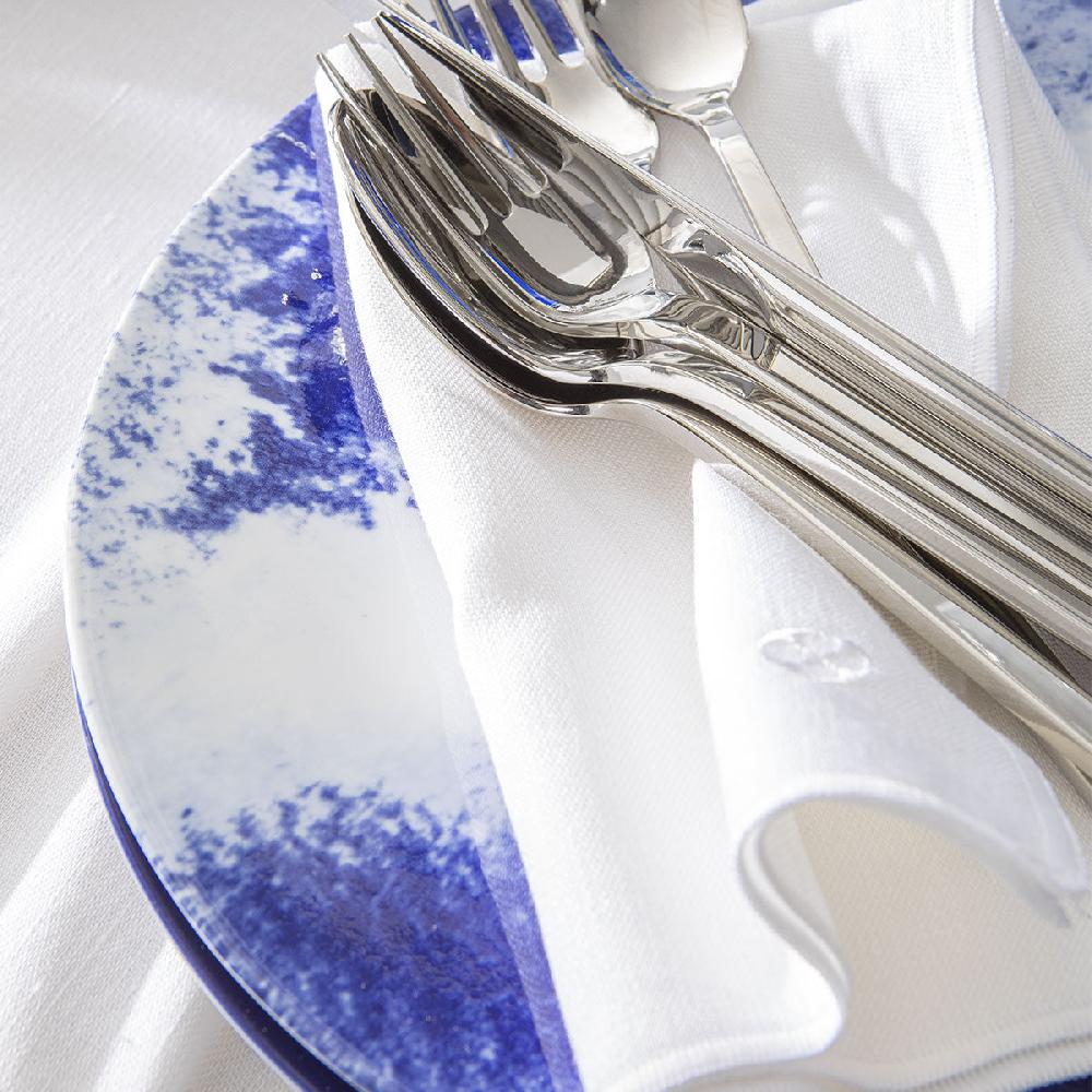 Degrenne Paris NUANCES COTON & LIN BLANC Lot De 4 Serviettes 50 X 40 Cm