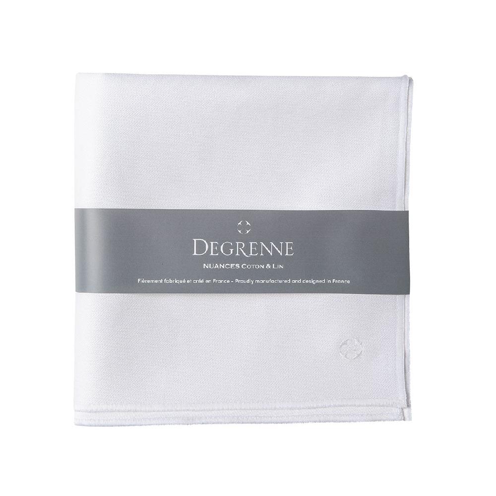 degrenne paris NUANCES COTON & LIN BLANC Nappe carrée 180 x 180 cm