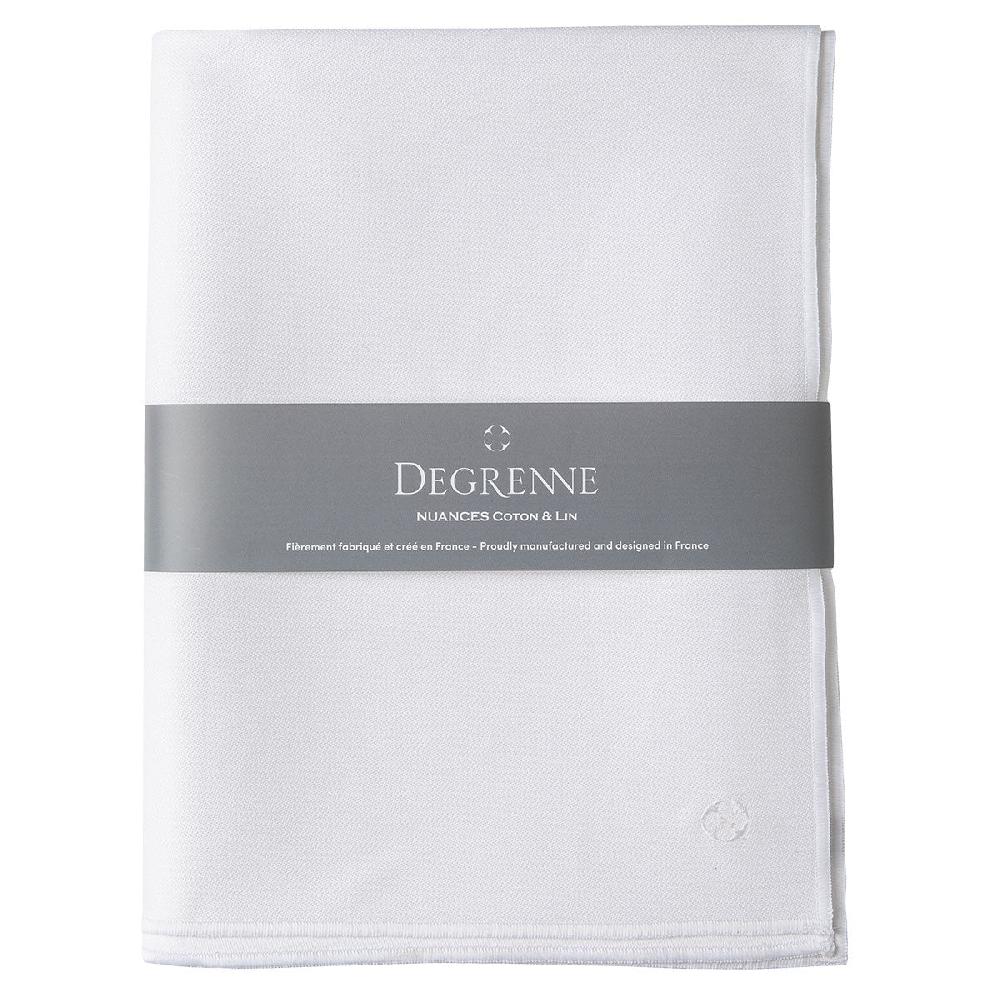 degrenne paris NUANCES COTON & LIN BLANC Nappe rectangulaire 180 x 250 cm