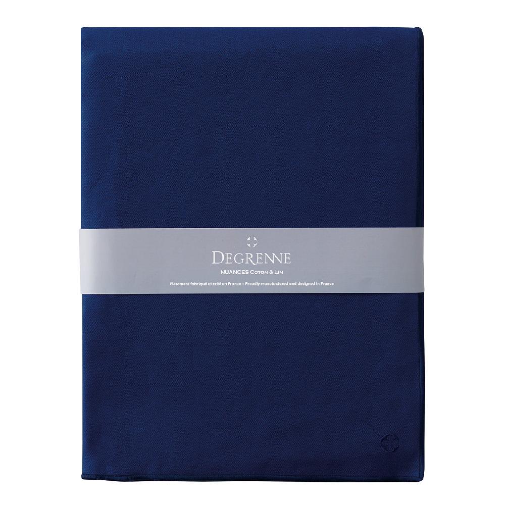 degrenne paris NUANCES COTON & LIN BLEU ROY Nappe rectangulaire 180 x 250 cm