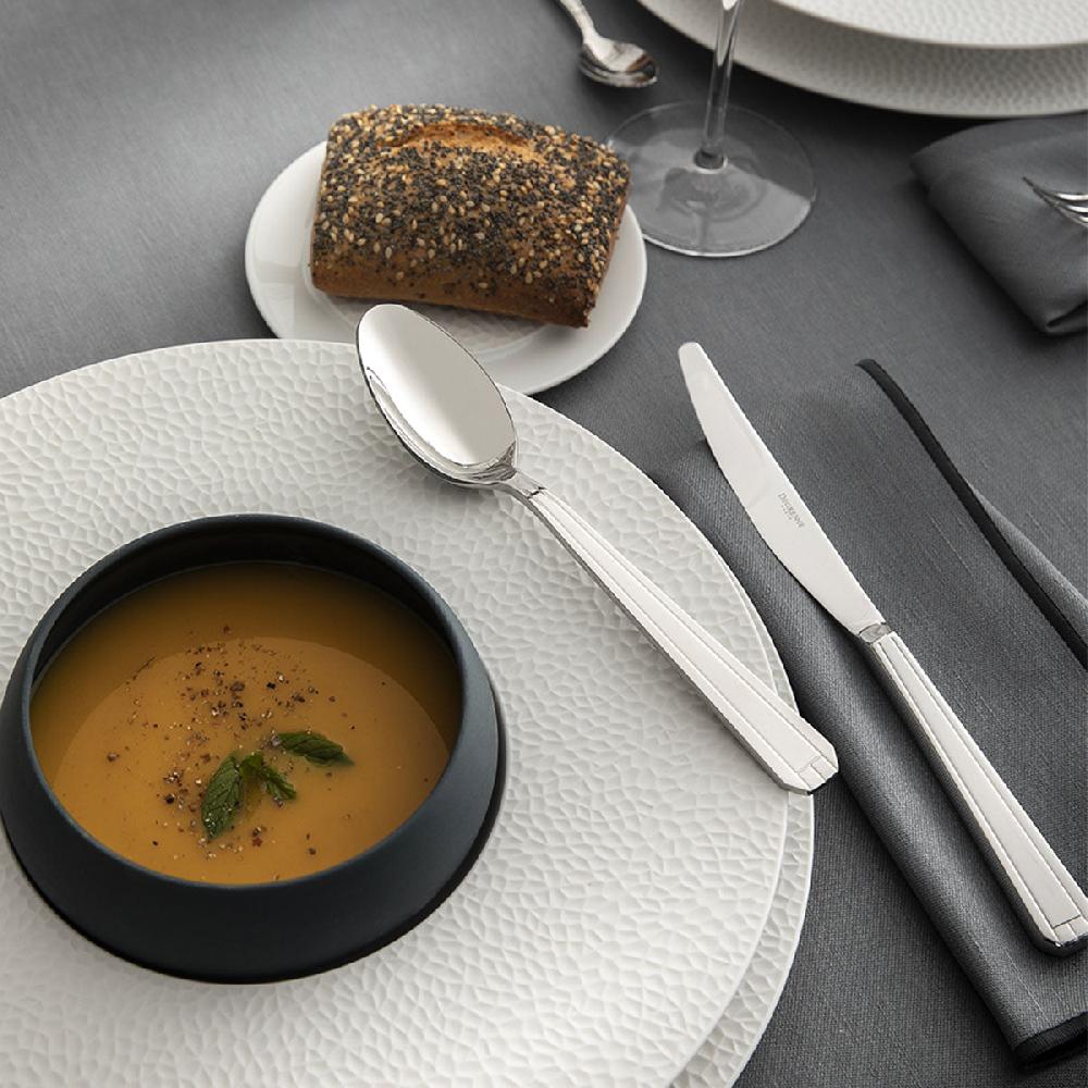 Degrenne Paris NUANCES COTON & LIN GRIS DEGRENNE Nappe Rectangulaire 180 X 250 Cm