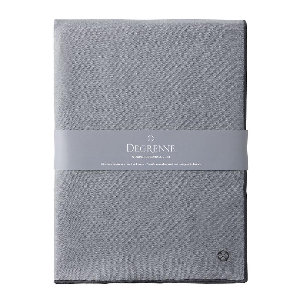 degrenne paris NUANCES COTON & LIN GRIS DEGRENNE Nappe rectangulaire 180 x 250 cm