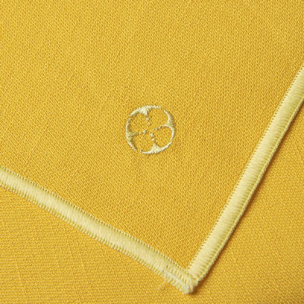 Degrenne Paris NUANCES COTON & LIN JAUNE TOURNESOL Nappe Carrée 180 X 180 Cm