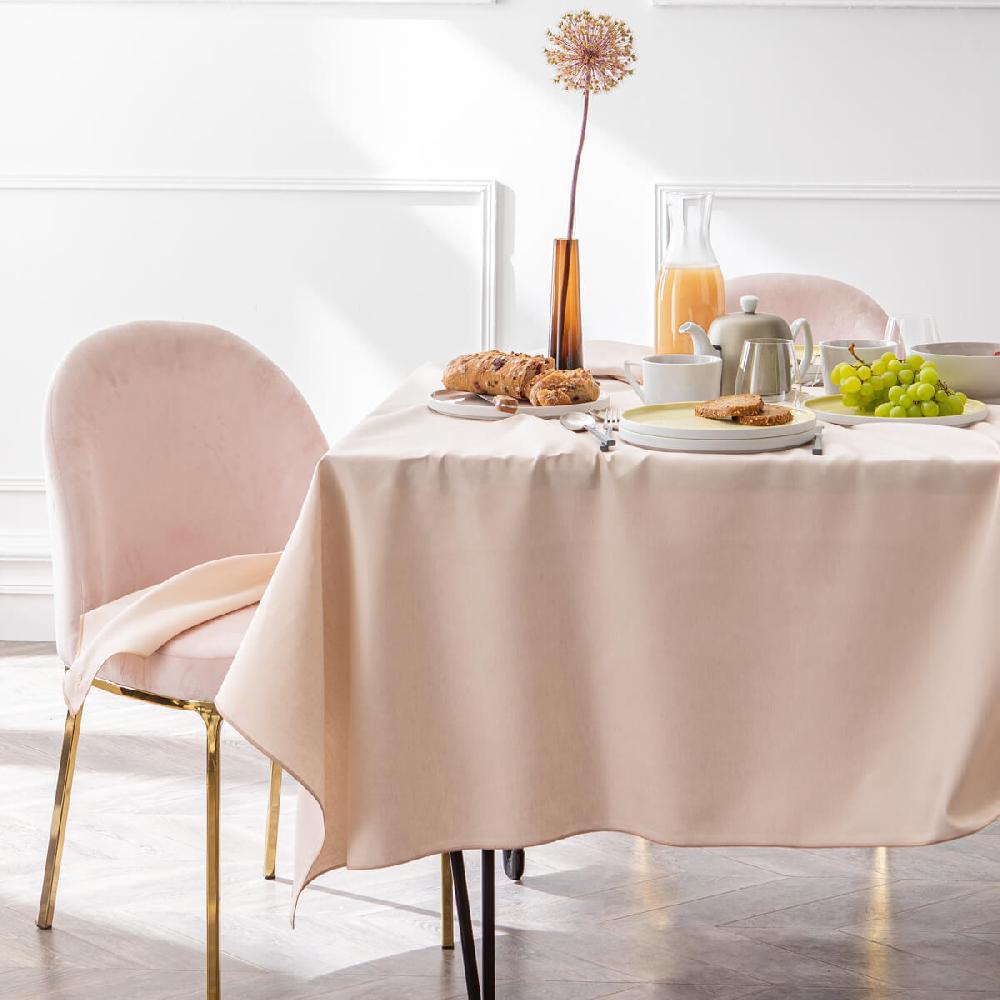 Degrenne Paris NUANCES COTON & LIN NUDE Nappe Carrée 180 X 180 Cm