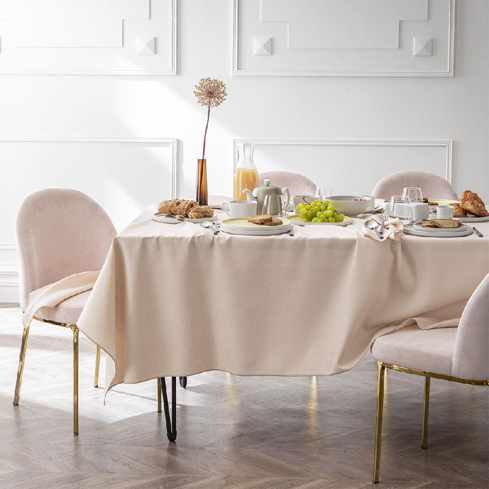 Degrenne Paris NUANCES COTON & LIN NUDE Nappe Rectangulaire 180 X 250 Cm