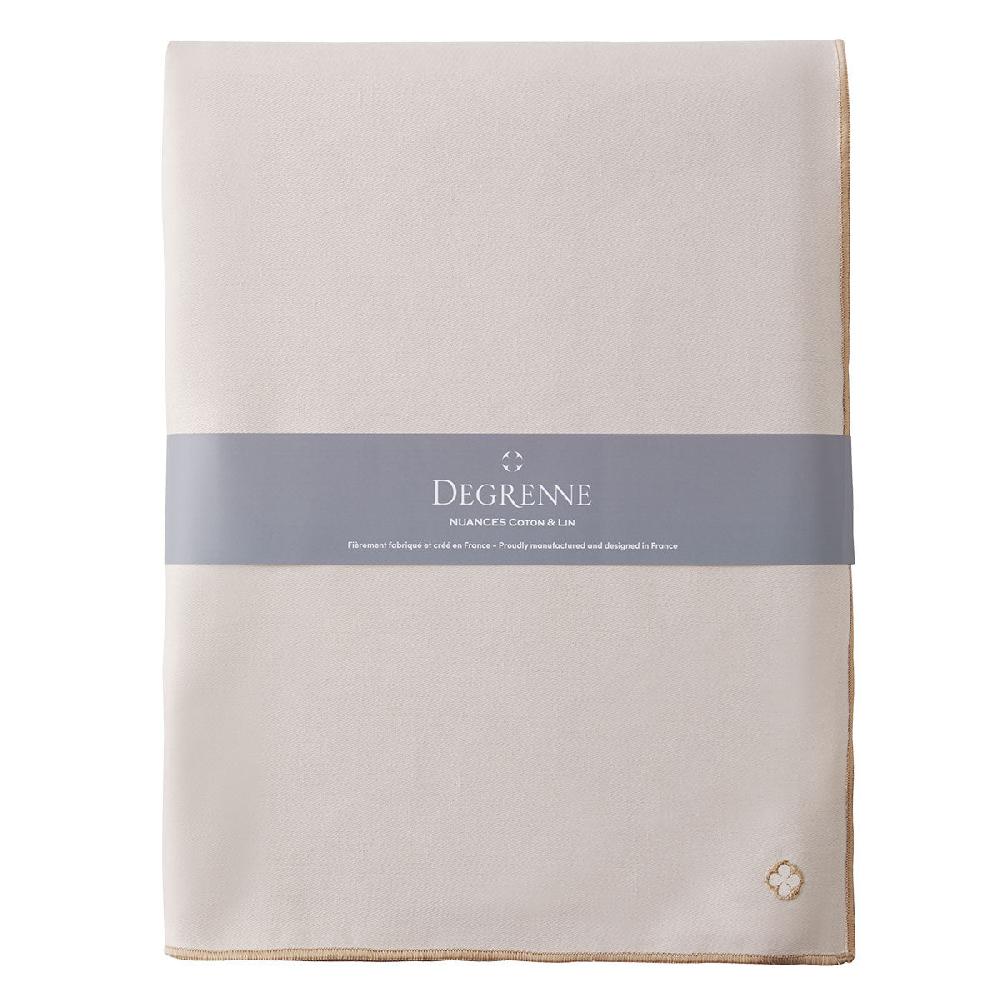 degrenne paris NUANCES COTON & LIN NUDE Nappe rectangulaire 180 x 250 cm