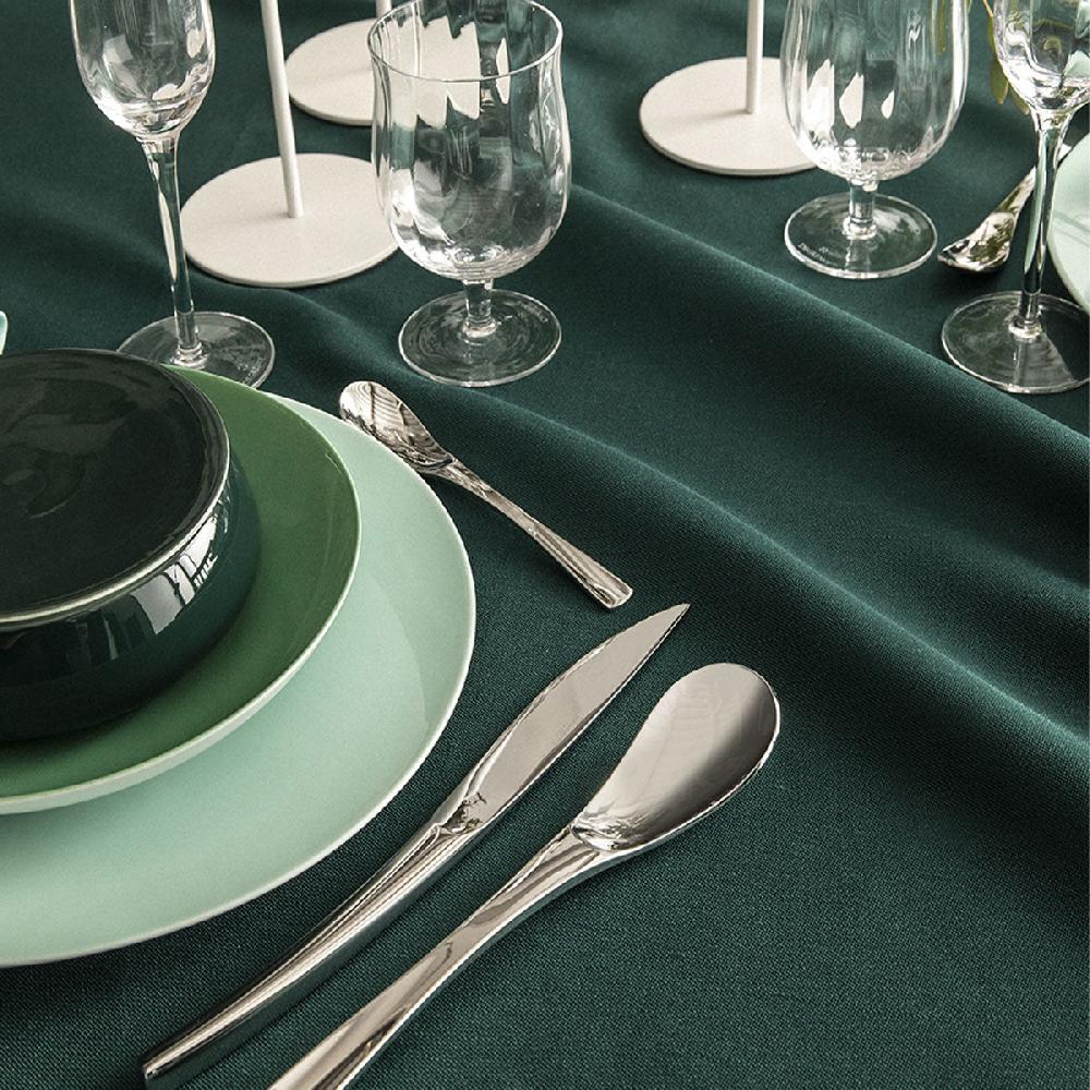 Degrenne Paris NUANCES COTON & LIN VERT EMERAUDE Nappe Carrée 180 X 180 Cm