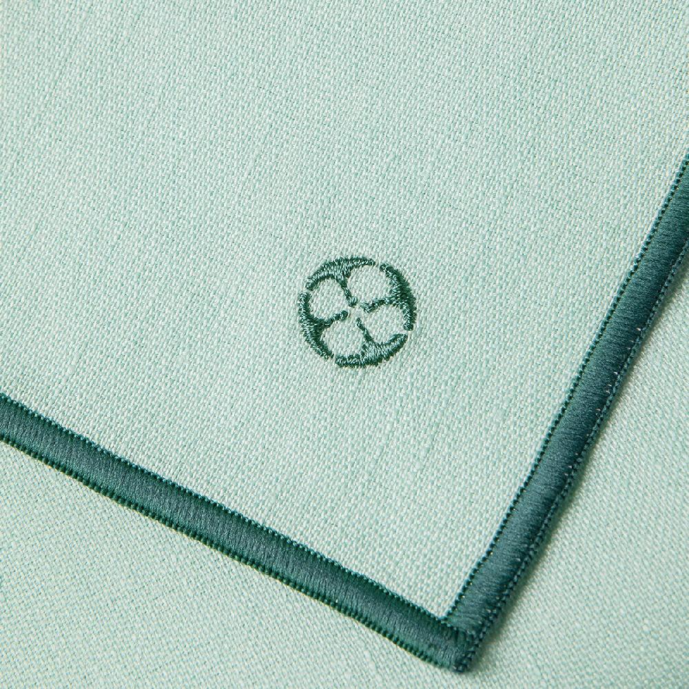 Degrenne Paris NUANCES COTON & LIN VERT MENTHE Nappe Rectangulaire 180 X 250 Cm