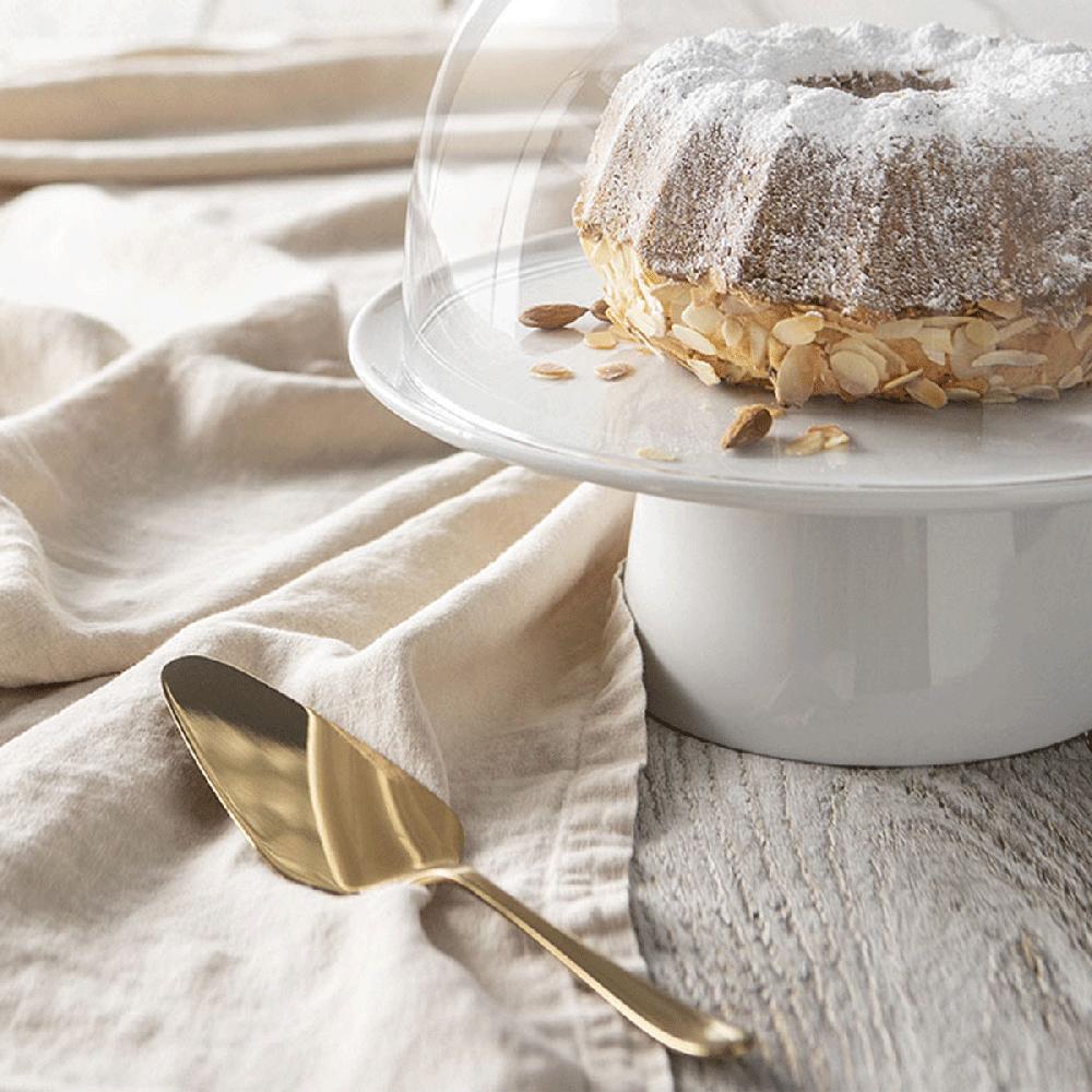 Degrenne Paris ONDE GOLD Coffret 6 Fourchettes à Gâteaux Et Pelle à Tarte