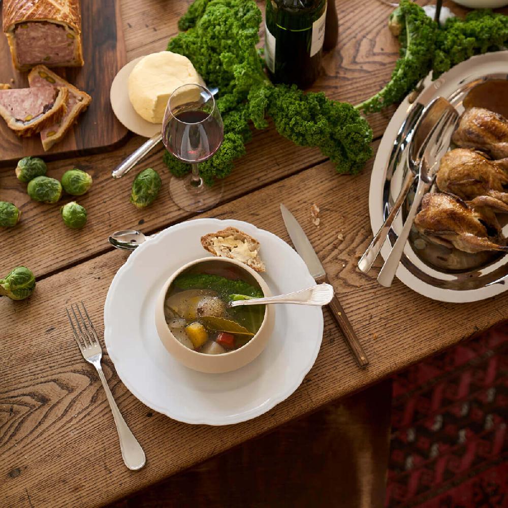 Degrenne Paris REMINISCENCE BLANC Assiette à Pate 31.5 Cm