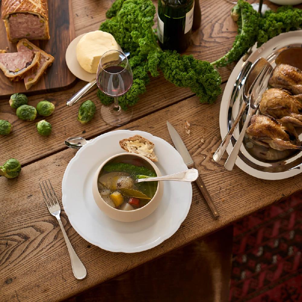 Degrenne Paris REMINISCENCE BLANC Assiette Coupe 19 Cm