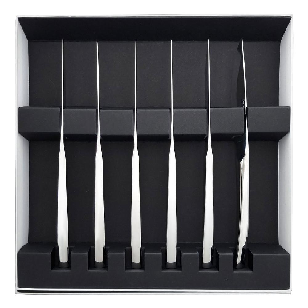 Degrenne Paris XY MIROIR Coffret 6 Couteaux à Steak