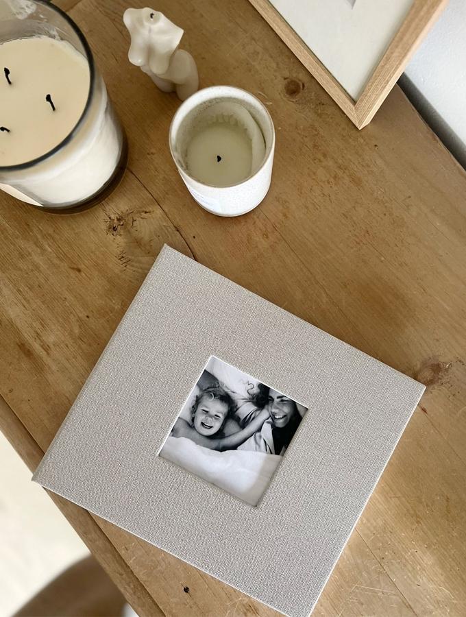 Deknudt Frames Album à Coller Avec Couverture En Look Tissu Gris A66DH7 40SI