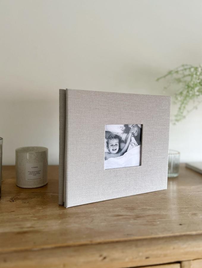 Deknudt Frames Album à Coller Avec Couverture En Look Tissu Gris A66DH7 40SI