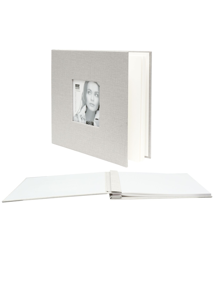 deknudt frames Album à coller avec couverture en look tissu gris A66DH7 40SI