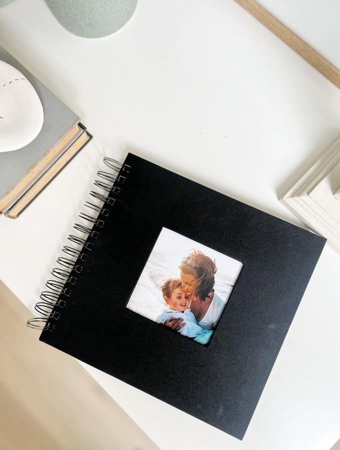 Deknudt Frames Album Noir Avec Anneaux Et Couverture En Toile A66FA2 48PH