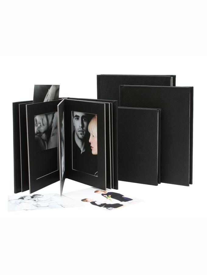 deknudt frames Album passepartout noir avec couverture en cuir A66DA2 10PH