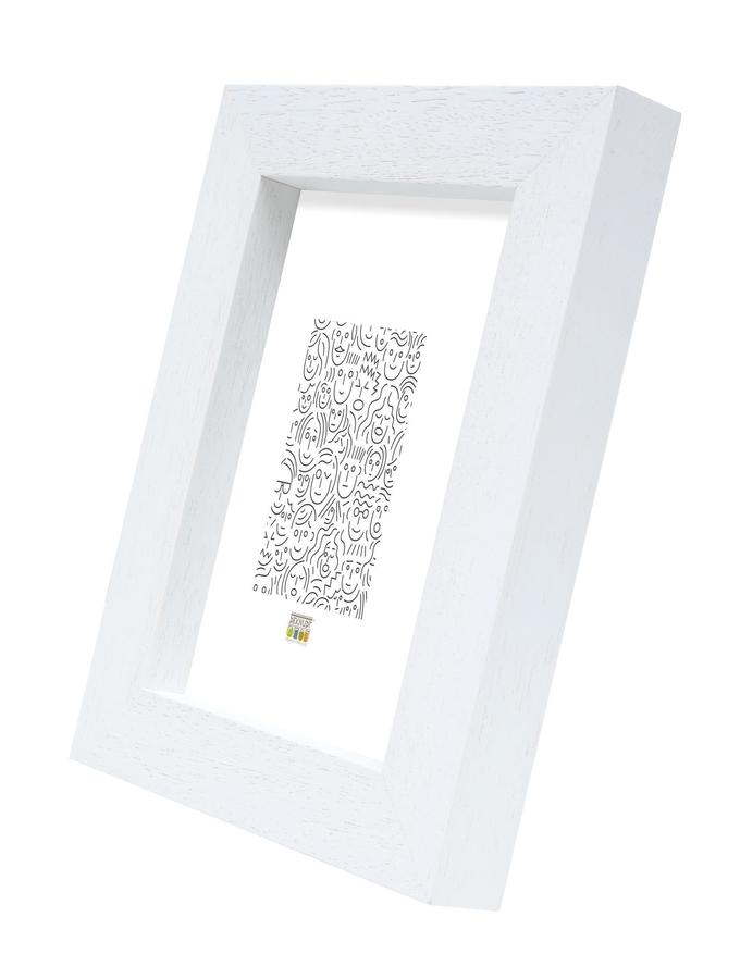 Deknudt Frames Baguette Cadre Carré En Bois Blanc S45PK1