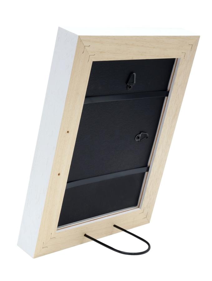 Deknudt Frames Baguette Cadre Carré En Bois Blanc S45PK1