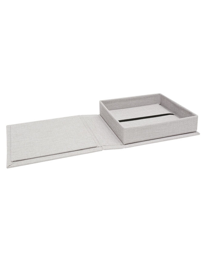 Deknudt Frames Boîte Pour USB En Look Tissu Gris S66DJ7