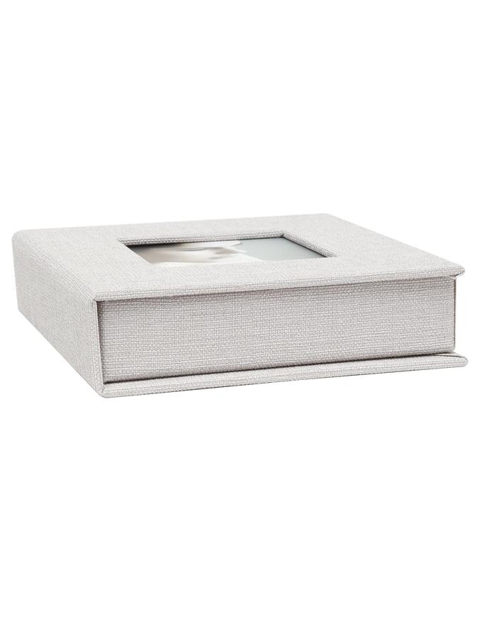 deknudt frames Boîte pour USB en look tissu gris S66DJ7