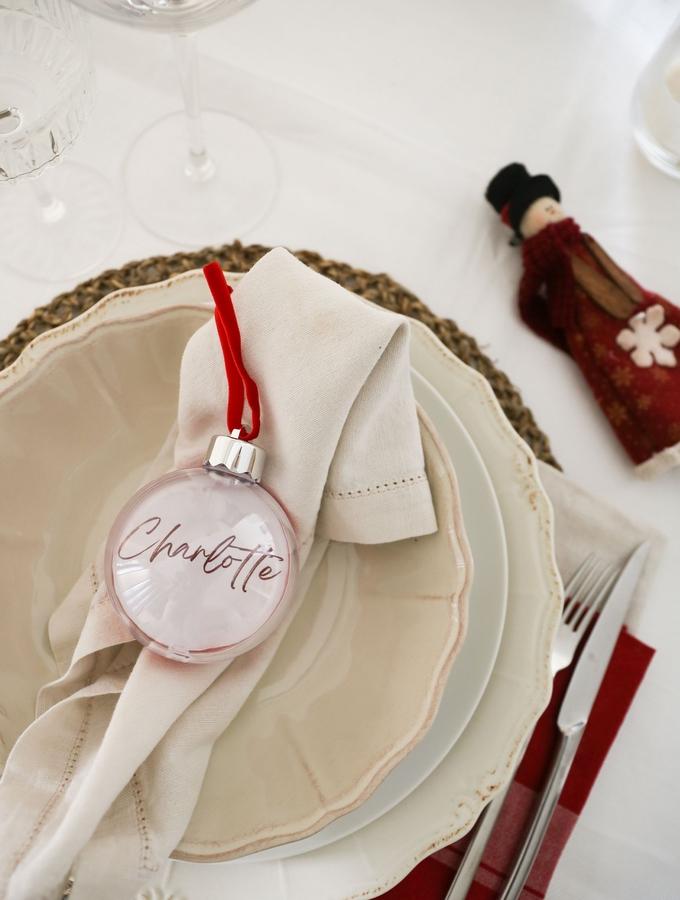 Deknudt Frames Boule De Noël En Rouge Pour Mettre Une Photo S66FJ4