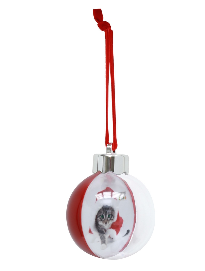 deknudt frames Boule de Noël en rouge pour mettre une photo S66FJ4