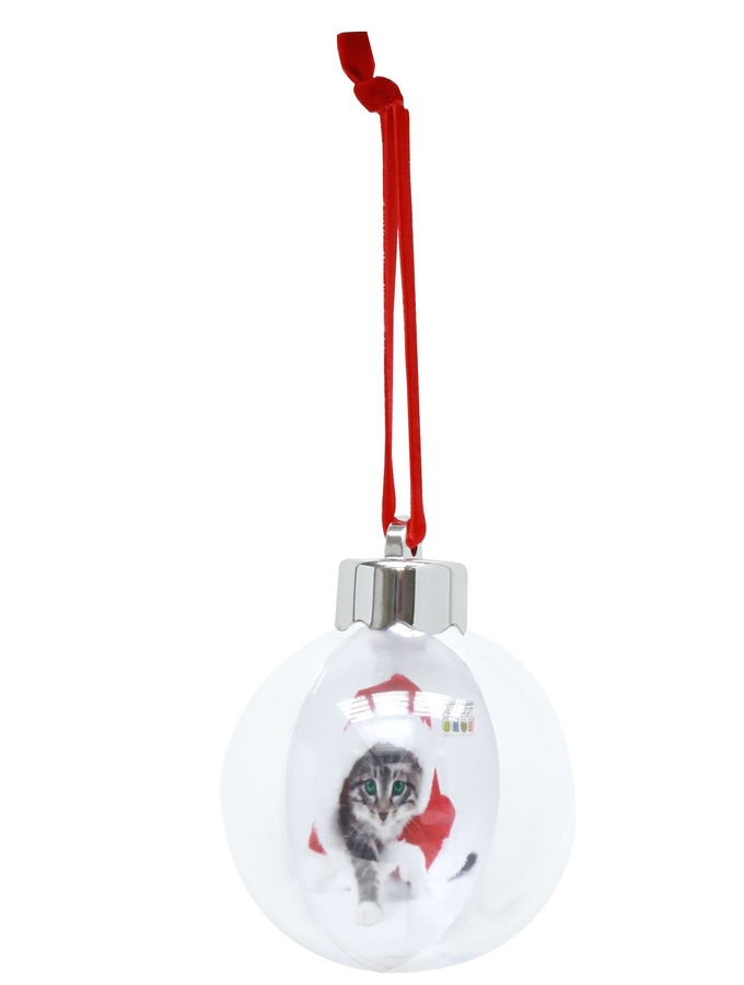 deknudt frames Boule de Noël transparent pour mettre une photo S66FJ1