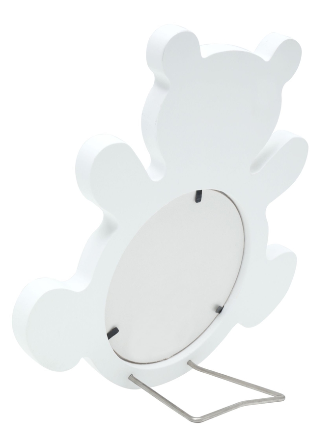 Deknudt Frames Cadre Bébé Blanc En Forme D'ours S68MF1 E1A