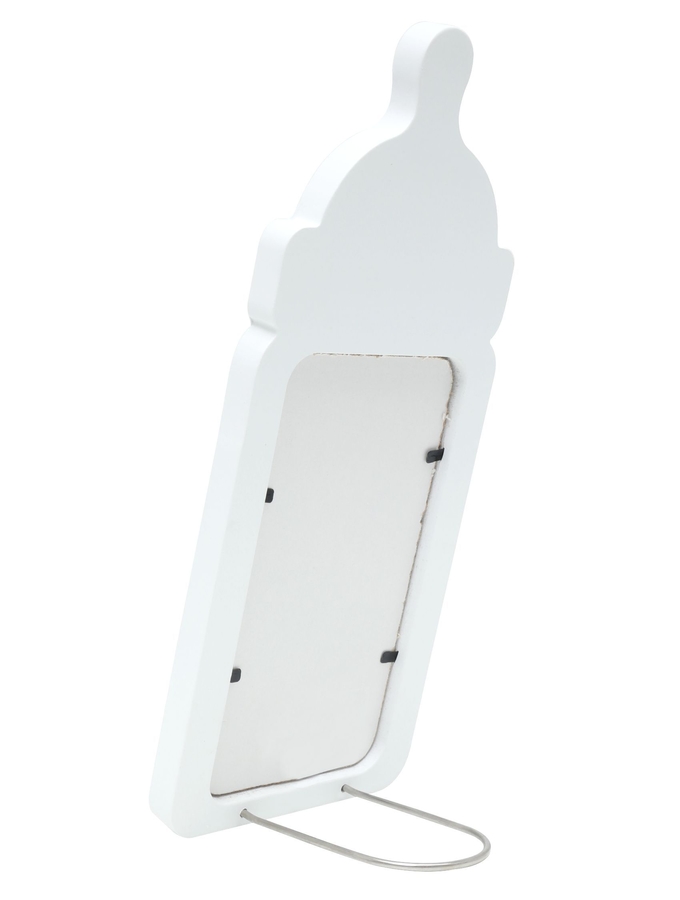 Deknudt Frames Cadre Bébé Blanc En Forme De Biberon S68MF1 E1B