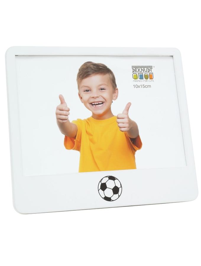 deknudt frames Cadre blanc avec motif balle de foot S68KK1 E1G