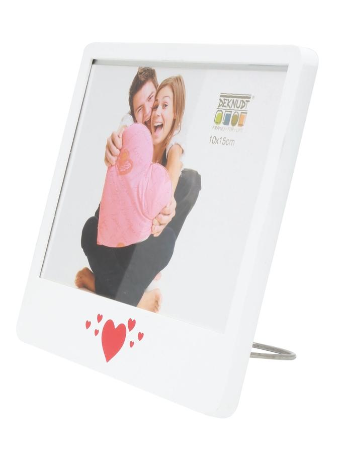 Deknudt Frames Cadre Blanc Avec Motif Coeur S68KK1 E1H