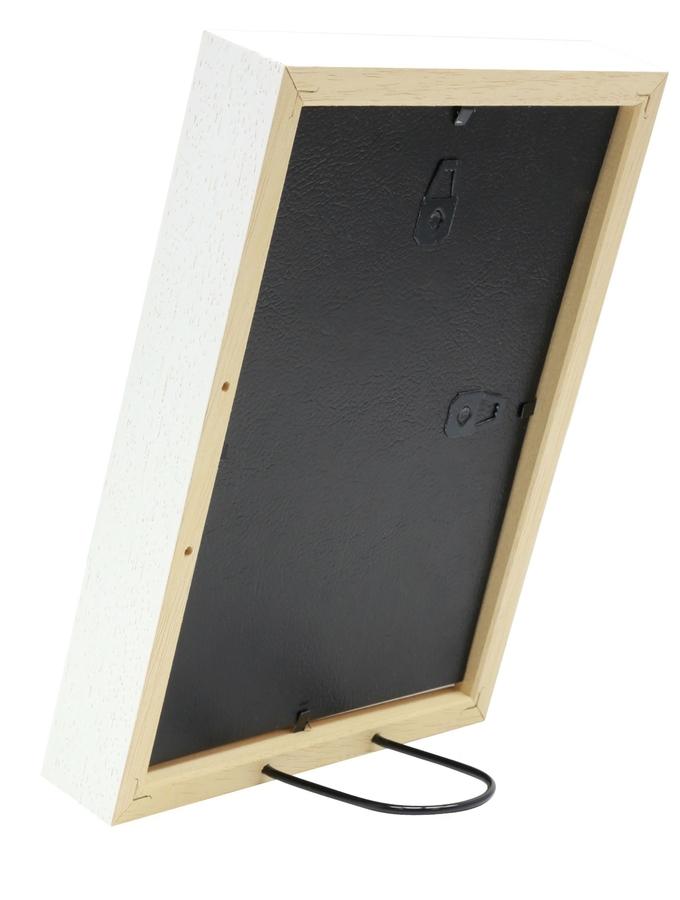 Deknudt Frames Cadre Blanc En Bois Avec Passe-partout Pour Encadrer Des Objets S223K1 P1