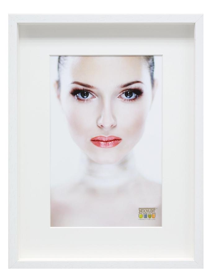 Deknudt Frames Cadre Blanc En Bois Avec Passe-partout Pour Encadrer Des Objets S223K1 P1