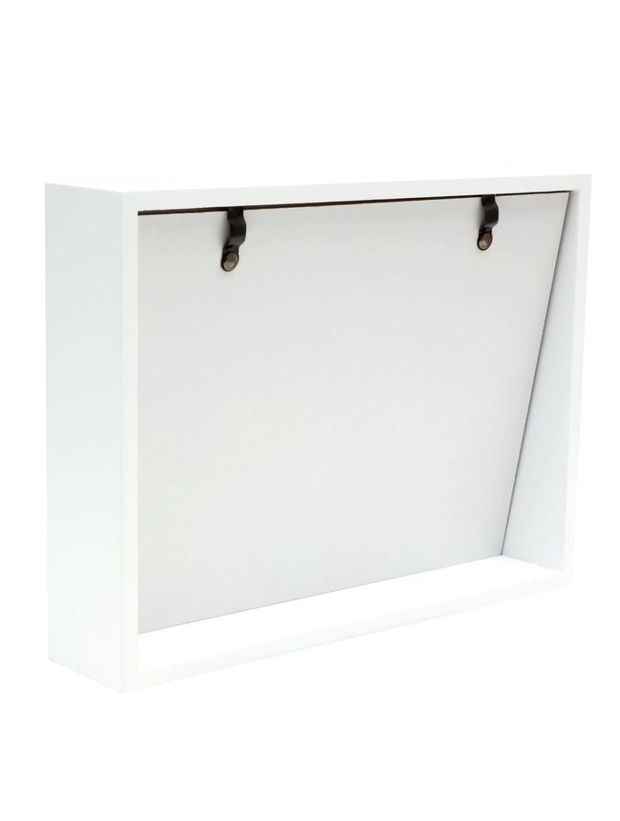 Deknudt Frames Cadre Bloc Blanc Avec Dos En Pente Pour 2 Photos S68QK1 P2V