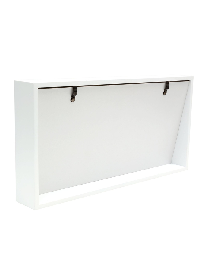 Deknudt Frames Cadre Bloc Blanc Avec Dos En Pente Pour 3 Photos S68QK1 P3V