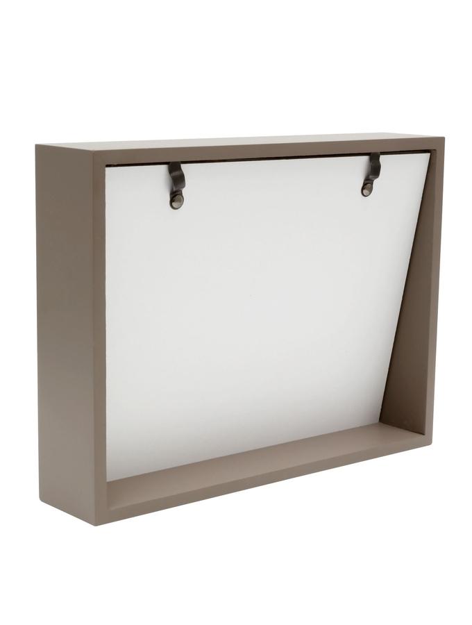 Deknudt Frames Cadre Bloc Taupe Avec Dos En Pente Pour 2 Photos S68QK9 P2V