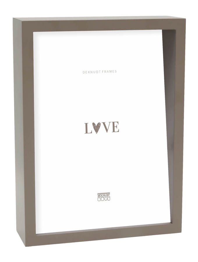 deknudt frames Cadre bloc taupe avec dos en pente S68QK9 V