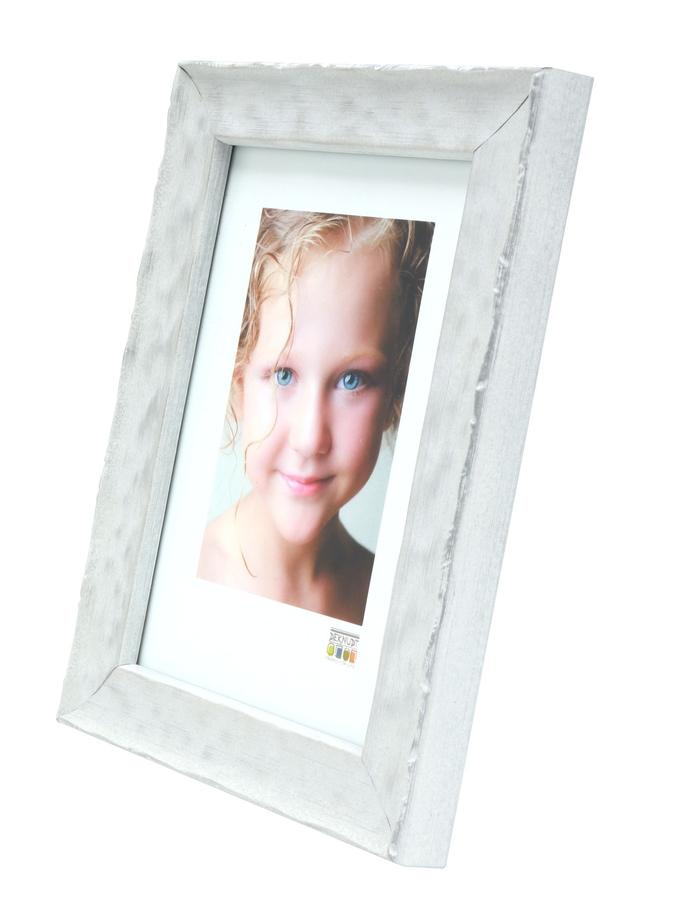 Deknudt Frames Cadre Bois En Blanc à Surface Ondulée S46HF1