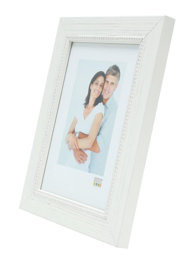 Deknudt Frames Cadre Bois En Blanc Avec Filet De Perles S46KF1