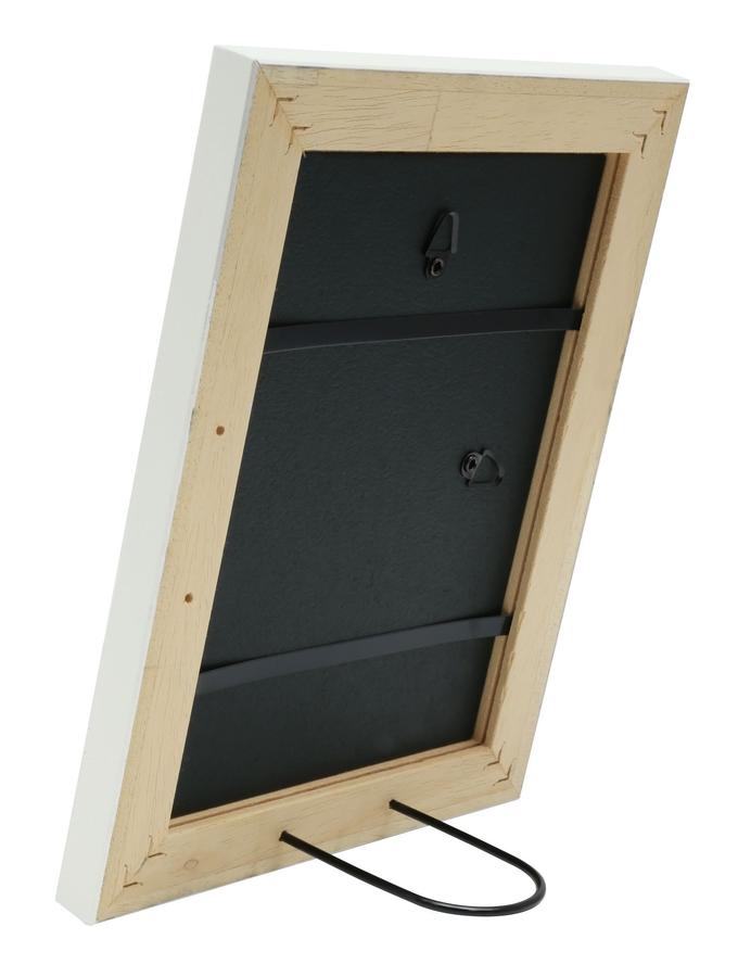 Deknudt Frames Cadre Bois En Blanc Avec Filet De Perles S46KF1