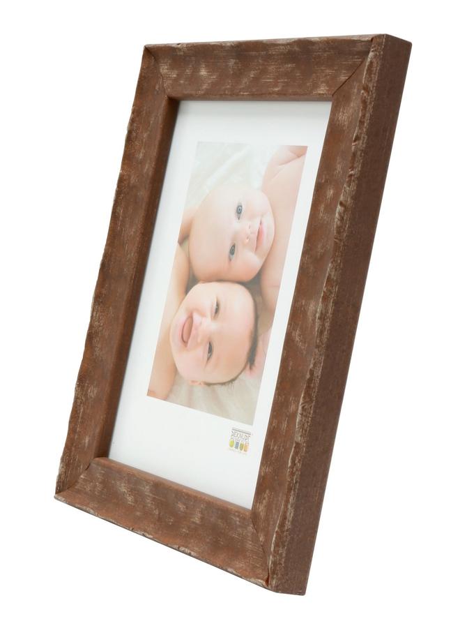 Deknudt Frames Cadre Bois En Brun à Surface Ondulée S46HF3