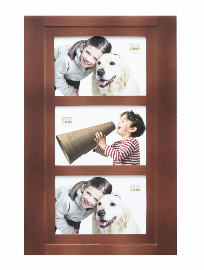 Deknudt Frames Cadre Bois En Brun Pour 3 Photos S59KH2 P3
