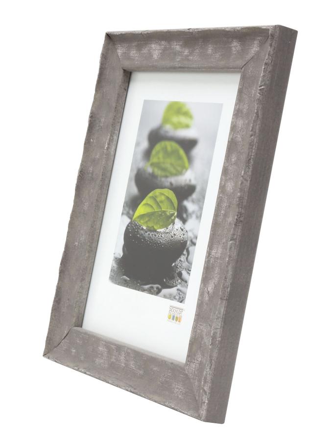 Deknudt Frames Cadre Bois En Gris à Surface Ondulée S46HF7
