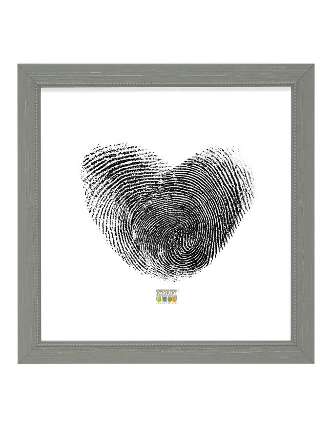 Deknudt Frames Cadre Bois En Gris Avec Filet De Perles S46KF7