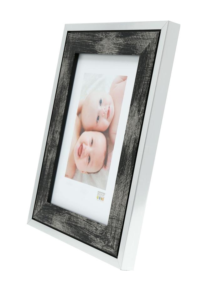 Deknudt Frames Cadre Bois Noir Avec Bord En Couleur Argenté S43RE2