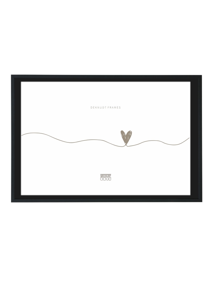 deknudt frames Cadre bois pour toile en noir S40TF9